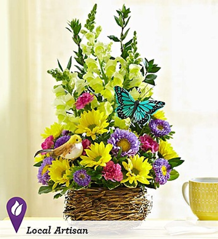 Springtime Bird’s Nest of Flowers™