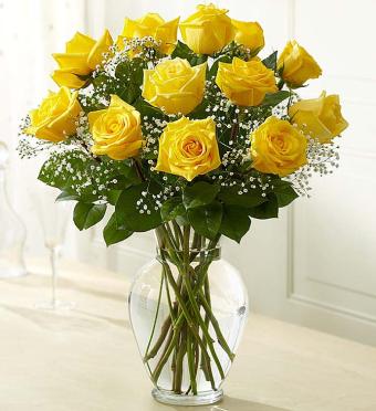 Rose Elegance&trade; Premium Long Stem Yellow Roses